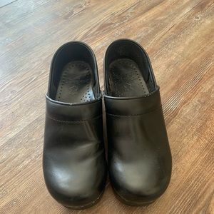 Dansko Matte Black Clogs Size 35